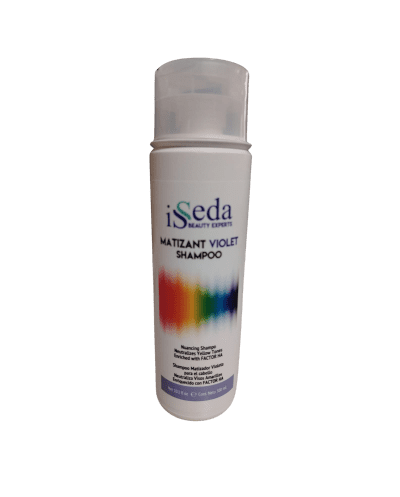 Shampoo Matizant Violet neutraliza visos amarillos en cabello gris y rubio 300ml - Isseda
