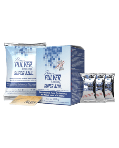 Polvo decolorante Pulver súper azul ayuda a matizar la decoloración 500g - Loquay