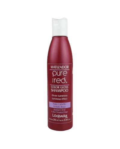 Shampoo matiz pure red, Resalta la luz y el brillo de los tonos rojos 1L - Loquay