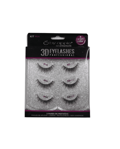 Pestañas 3D Kit Mia-By Apple