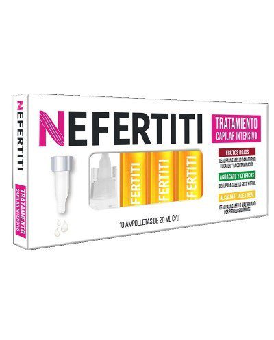 Ampolleta Intensiva Alcalina-Jalea Real recupera fuerza, brillo y elasticidad 10*20ml- Nefertiti