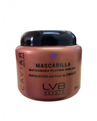 Mascarilla Matiz Platino Sublime con elixir de caviar elimina los visos amarillos 250g - LVB Beauté