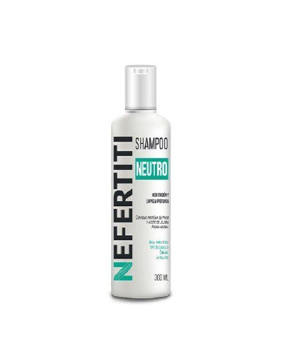 Shampoo Neutro humecta y conserva el equilibrio del cabello, libre de impurezas 300ml - Nefertiti