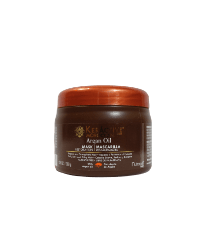 Moroccan macarilla restauradora con aceite de argán libre de parabenos. 360g-Nutrapel