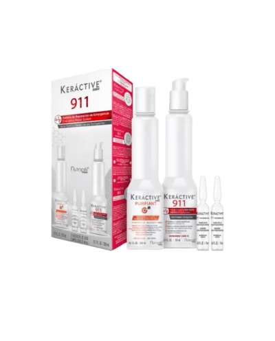 Kit 911 Sistema tratamiento Integral reparacion de cabello reseco y dañado. -Nutrapel