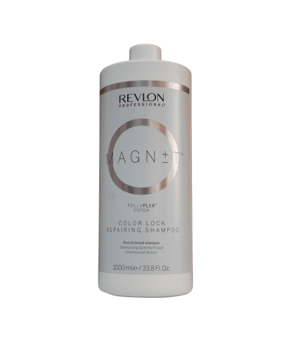 Magnet Color Lock Repairing Shampoo protege contra los efectos negativos de la mala calidad del agua 1l- Revlon